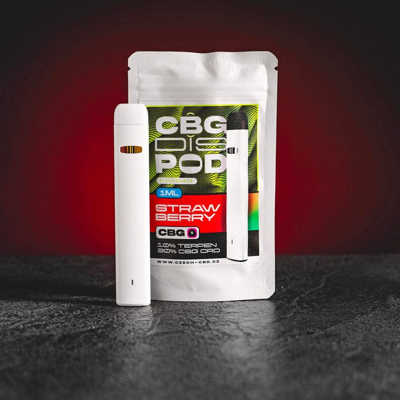 CBG DISPOD STRAWBERRY kratom world cbg cannabinoid memory euphoria calm stress sleep hunger memory vape dispod smoke cbd strawberry