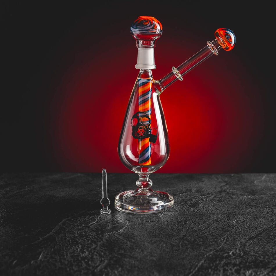 Kratom-Welt Bong Glas Weinglas Biohazard Kratomworld