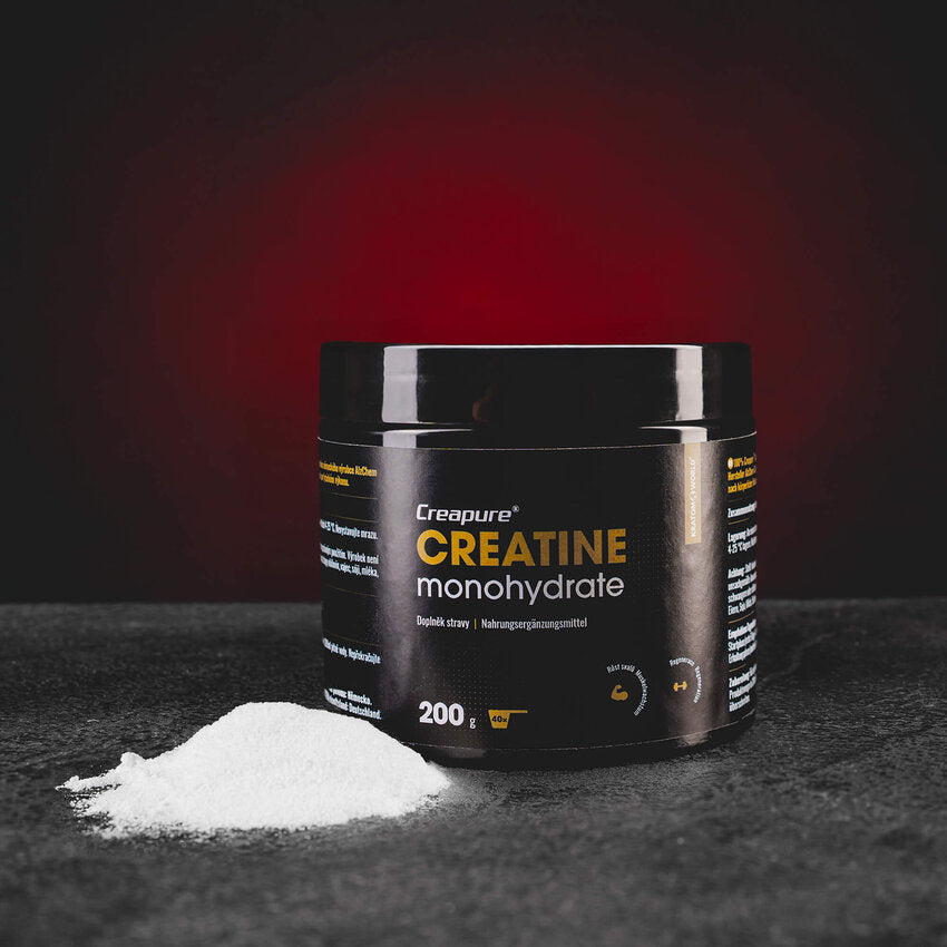 Kratom World Kreatin Creapure Kratomworld Sale kratom world kreatin creapure creatine kratomworld verkauf Premium-Kreatinmonohydrat von Creapure® – mikronisiertes Pulver aus Deutschland für Kraft, Regeneration und mentale Leistung. Rein, sicher, effektiv.