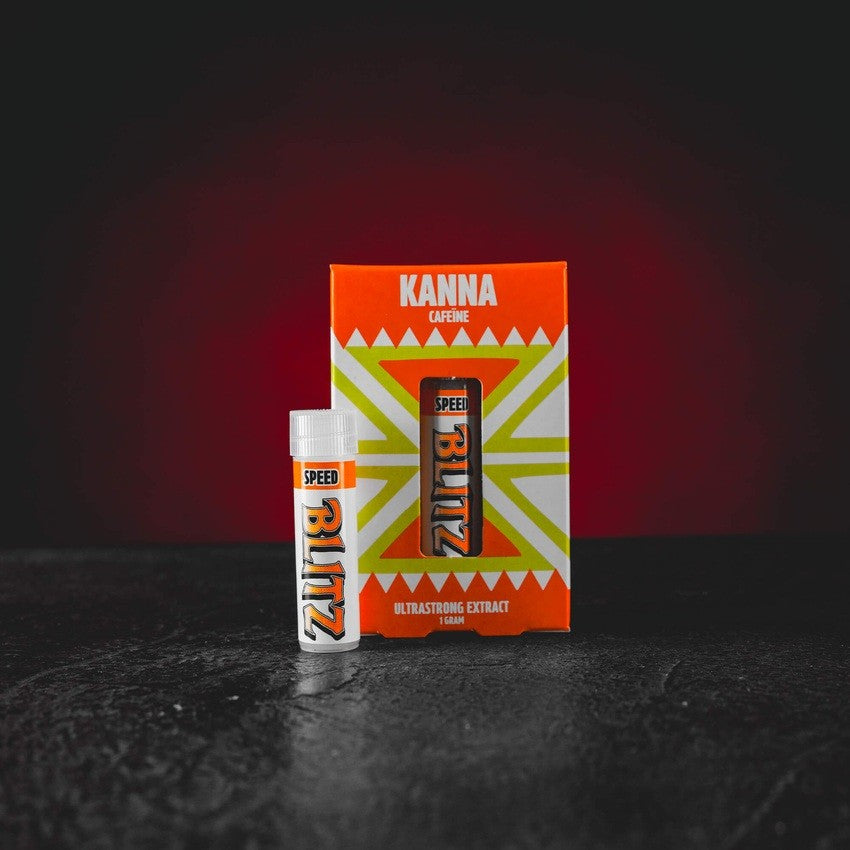 Kanna Blitz Speed 1g – stimulierender Kanna-Extrakt mit Koffein für sofortige Energie.