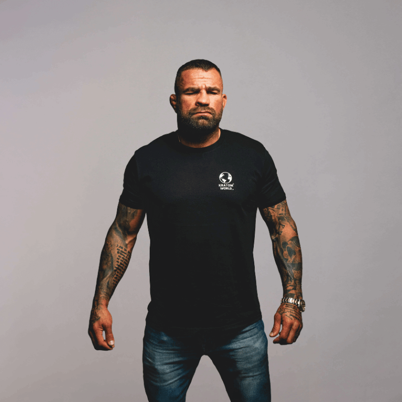 kratom world herren tshirt kratom t-shirt baumvolle herren green maeng da