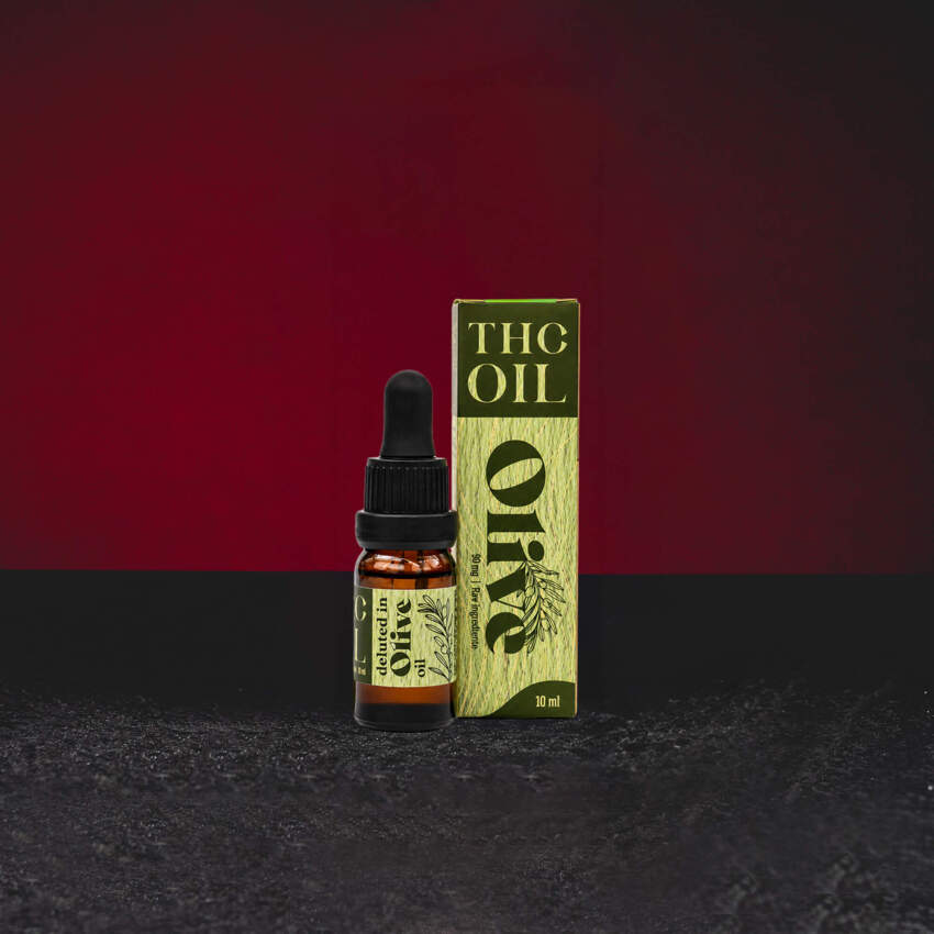 TH Öl Olivenöl 10ml – Fullspektrum-TH-Extrakt in premium griechischem extra nativem Kalamata-Olivenöl für die Herstellung von Kosmetik