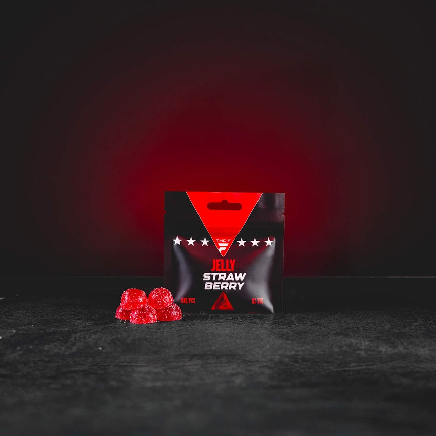 THF Jelly Strawberry – Süßes Erdbeer-Gelee für sanfte Entspannung und Ausgleich.